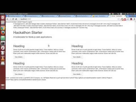 HackaThon Starter - Node JS - Git Nights